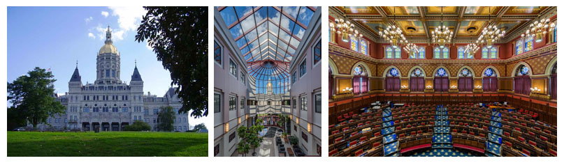 Connecticut Capitoal building, atrium, chamber